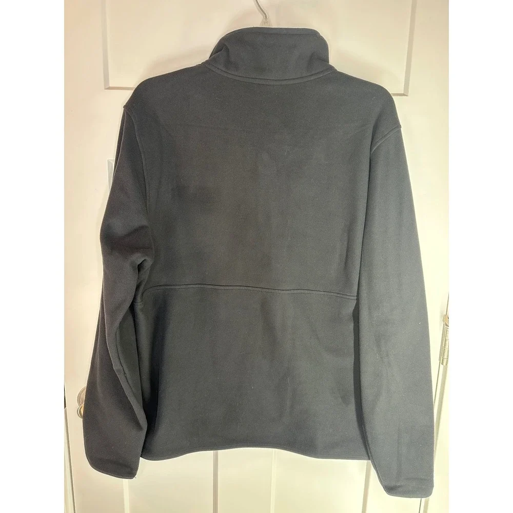 The North Face Mens Circular Design 1/4 Zip Fleece Pullover Black Large NF0A7UJO